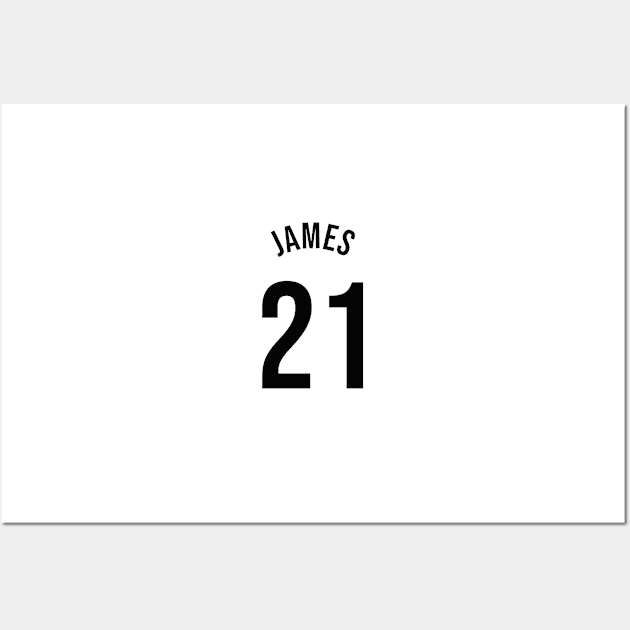 James 21 Home Kit - 22/23 Season Wall Art by GotchaFace